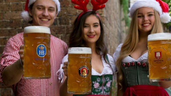 Hit up Munich Brauhaus for festive vibes (and steins).  