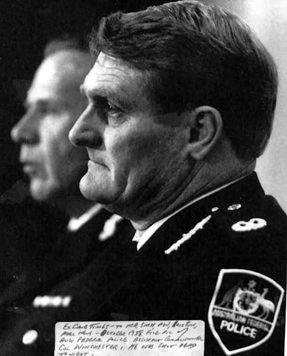 Colin Winchester was Assistant Commissioner of the Australian Federal Police was shot dead in his car in 1989.