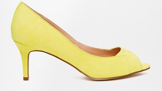 ASOS Spiral peep-toe heels, $49.50.
