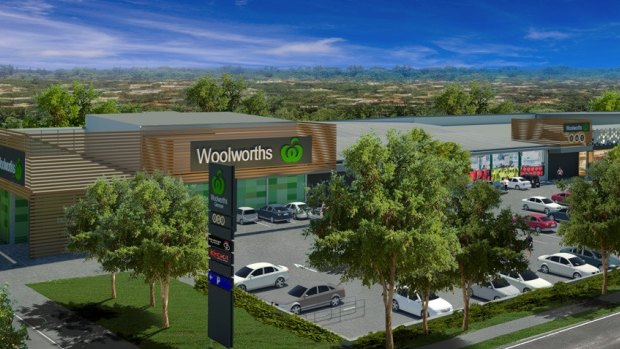 An artist's impression of the new Woolworths at the Glenrose Village Shopping Centre, 54-56 Glen Street, Belrose.