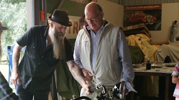 Glenn Sanders (left) believed the Derrinallum townsfolk had turned against him and accused him of being a paedophile. 