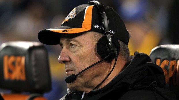 Innovator: Tim Sheens during his coaching stint at the Wests Tigers.
