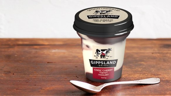 Gippsland Dairy's Choc Cherry Twist Yoghurt 160g topped the list of the most sugar-laden yoghurts in Australia.