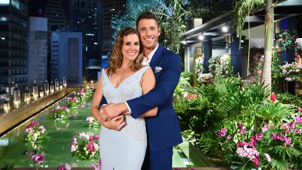 Georgia Love and Lee Elliott, the happy couple in the final installment of The Bachelorette 2016.