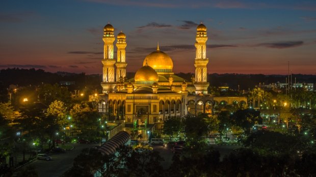 One of two national mosques in Bandar Seri Begawan, the capital of Brunei, which is one of 40 countries where homosexuality is punishable by imprisonment or death.