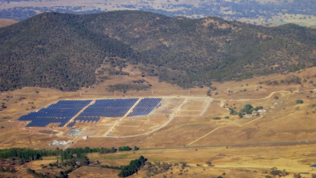 Solar farm future? A 20mW solar plant (http://actsolarfarm.com/) will go online in the coming weeks at Royalla, 23 kilometres from Canberra. 