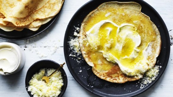 Adam Liaw gives classic lemon and sugar crepes an update.