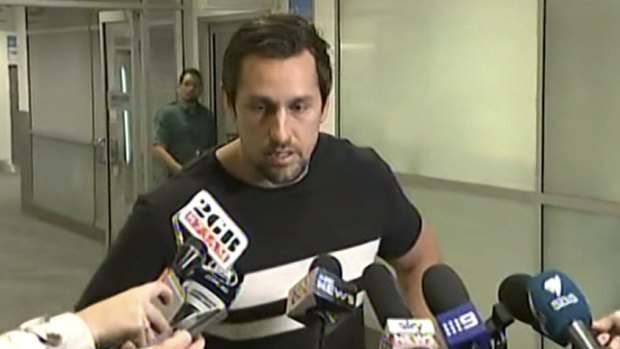 Ready to talk: Mitchell Pearce on his return to Sydney this week.