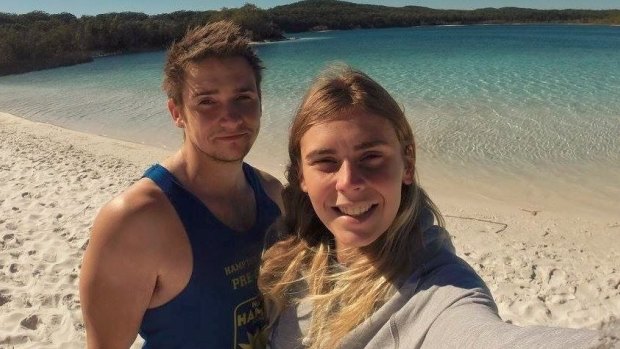 Elly Warren (right) with her boyfriend, Luke Tempany, was on a trip in Africa when she died.