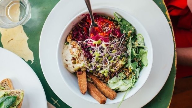 Maranui Cafe's vegan bliss bowl is a tasty and colourful way to start the day.