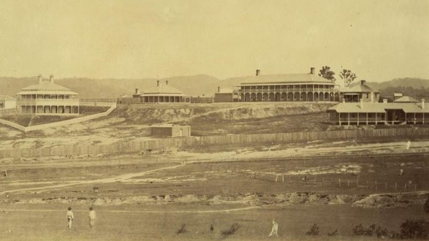 Victoria Barracks shown in a photo from 1868.