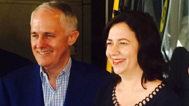Prime Minister Malcolm Turnbull and Queensland Premier Annastacia Palaszczuk were all smiles at a recent light rail announcement, but the pair are poles apart on GST changes.