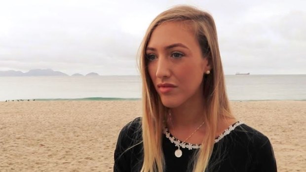 Bonnie Cuthbert has been handing out fliers at Copacabana Beach to jog locals' memories about potential sightings of her missing boyfriend, Rye Hunt.