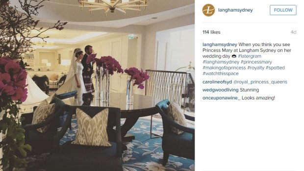 Overshare...The Langham Hotel slipped a little peek of filming back in August.