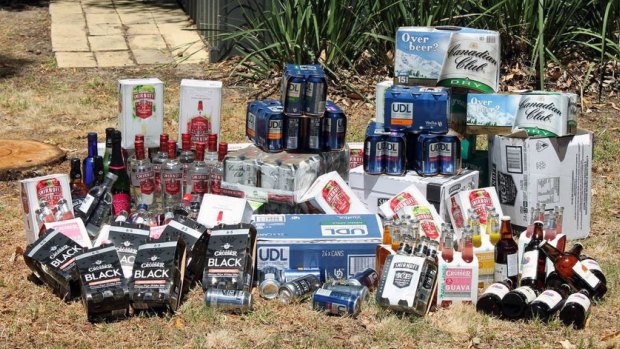Alcohol with an estimated net value of more than $2,000 was confiscated by Dunsborough police before last year's Leavers' Week.