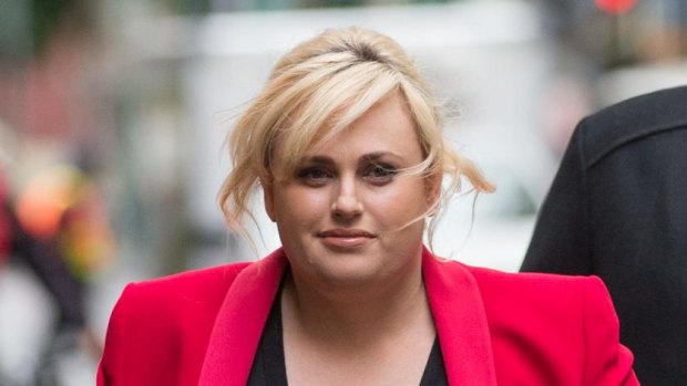 Rebel Wilson appears outside court on Tuesday