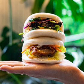 Bao buns at the Woolahra Hotel.