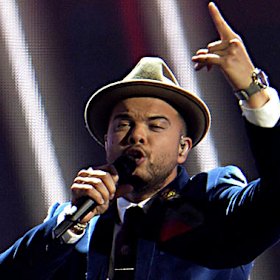 Guy Sebastian representing Australia at Eurovision in Austria in 2015.