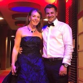 Melissa Caddick with husband Anthony Koletti. 