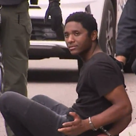 Pasifique Niyonyishi being arrested shortly after Greenwood was placed into lockdown.
