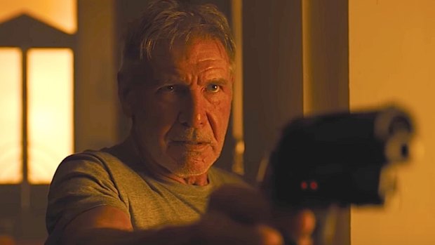 A much-older Rick Deckard (Harrison Ford) returns in Blade Runner 2049.