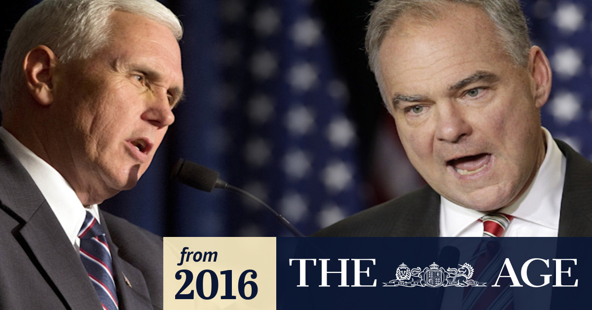 US Election 2016: Mike Pence and Tim Kaine in vice ...