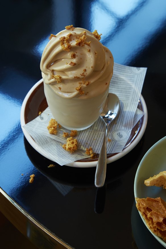 The special soft-serve is inspired by the honeycomb butter served atop bills' signature hotcakes.