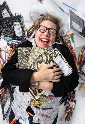 Cartoonist and author Lynda Barry, best known for her weekly comic strip <i>Ernie Pook's Comeek</i>. 