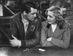 Cary Grant and Jean Arthur in the classic aviation yarn Only Angels Have Wings.