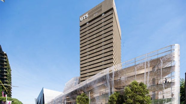 The UTS tower would be connected to a new 16-level glass-fronted building.