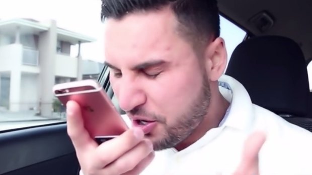 A shot from al video posted by Salim Mehajer.