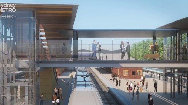 Sydenham station upgrade as imagined by the state government. Upgrades will commence before the rail line is operational by 2024, the Premier said.