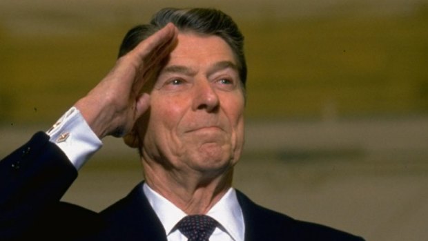 In Ronald Reagan's America, government spending rose sharply, and, despite his rhetoric, tax revenue did not fall.