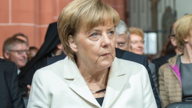 "We must take on more responsibility": German Chancellor Angela Merkel.