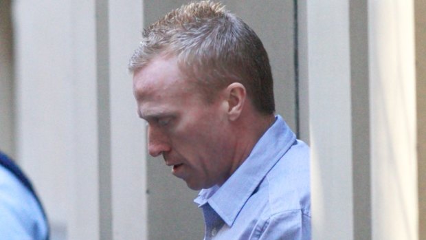 Jill Meagher's killer, Adrian Bayley, leaving court in 2013.