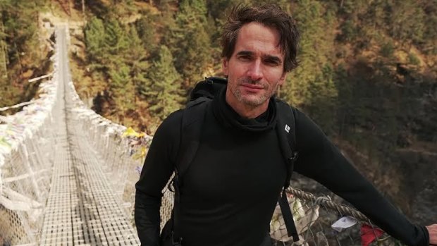 Todd Sampson on location in his new series BodyHack with Todd Sampson.