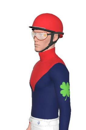 What Big Jimma’s jockey is set to wear. 