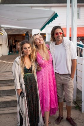 Sasha Benz, Jess Hart and Oliver Benz at The Surf Lodge in Montauk.