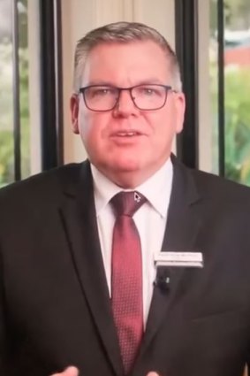 Citipointe Christian College principal Brian Mulheran had issued a video to parents defending the enrolment contract. 