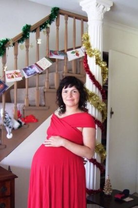 Caroline Lovell when pregnant.
