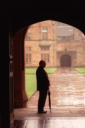 Andrew Riemer pictured at Sydney University.