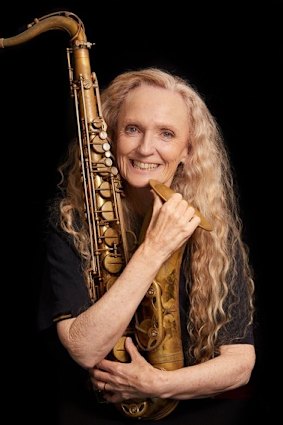 Saxophonist Sandy Evans.