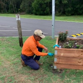 NSW government response team destroying fire ant nest detected in Wardell, south of Ballina.