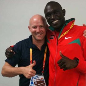 James Templeton with another of his charges Rudisha.