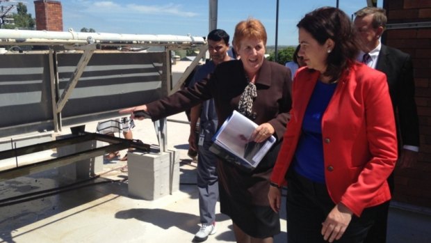 Queensland Premier Annastacia Palaszczuk inspects the outdated Roma Hospital.