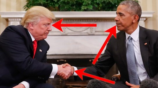 Trump and Obama body cues