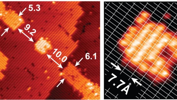 An atomic-scale transistor made by  UNSW researchers unveiled in 2012.