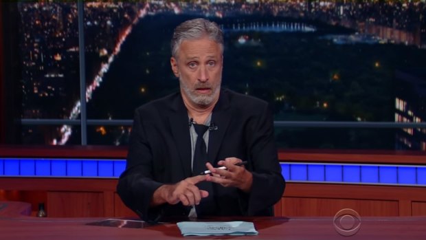 "There is no real America. You don't own it": Jon Stewart.