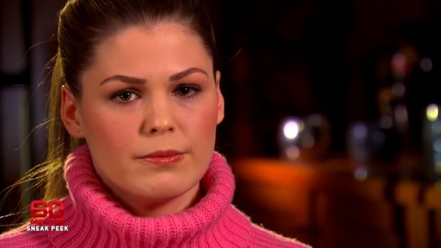 Belle Gibson during her interview with Tara Brown on <i>60 Minutes</i> last year.
