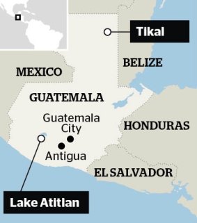 Guatemala map.